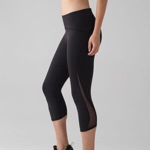 Lululemon Train Times Crop (17") Black Size 4
